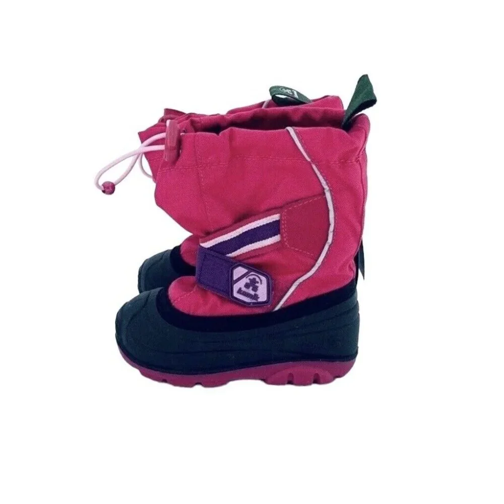 Kamik Snow Master Snowshell Pink Girls Kids Snow Winter Boots SZ 7 New